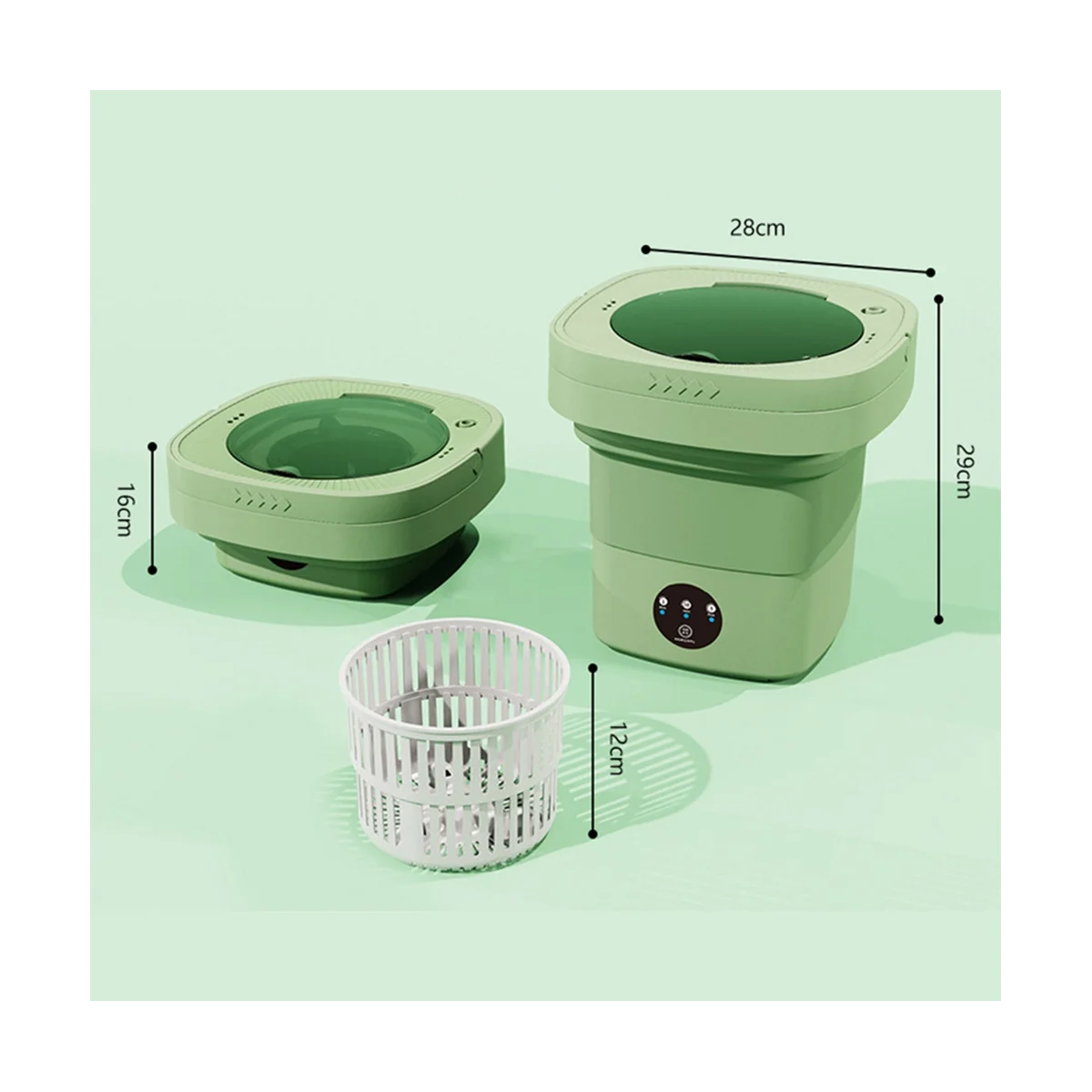 ポータブル折りたたみ式洗濯機,5l,ミニ靴下,下着,調理器具,キャンプ用プラグ