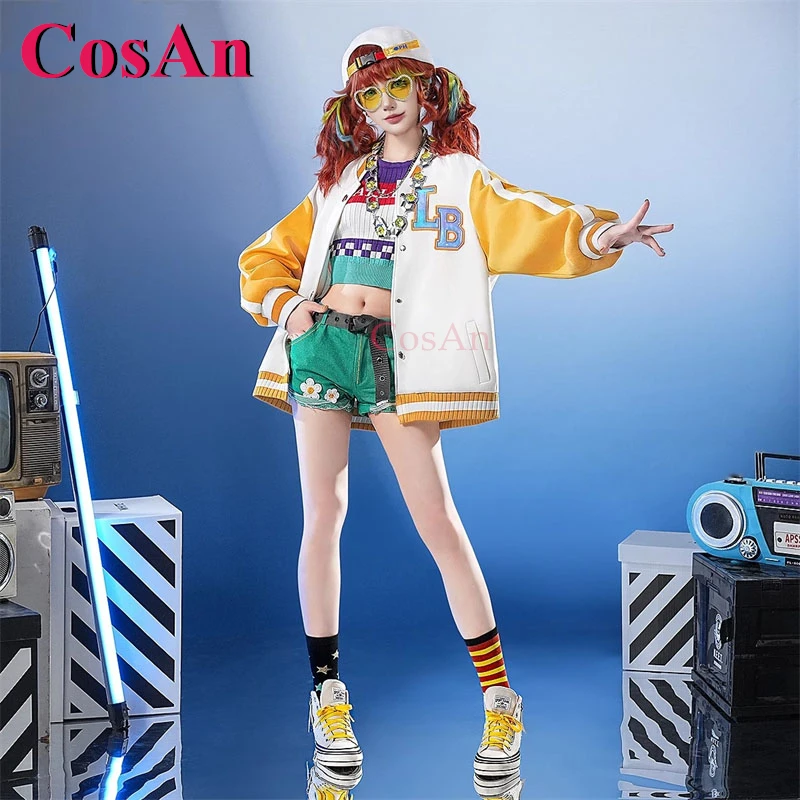 

CosAn Game Identity V Cheerleader Cosplay Costumes OPH E-Sports Fashion Modern Outfit Women Halloween Party Role Play Clothing