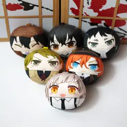 8cm Anime Dazai Osamu Nakajima Atsushi Kunikida Doppo Edogawa Rampo Plush Doll Game Cosplay Pendant Toy Stuffed Keychain Gift