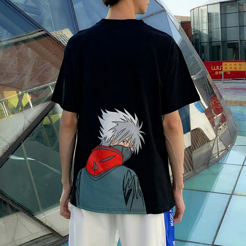 Naruto Summer Casual Children's T-shirt Pure Cotton Cartoon Printed Parent Child Clothing New Anime Fashion Short Sleeve