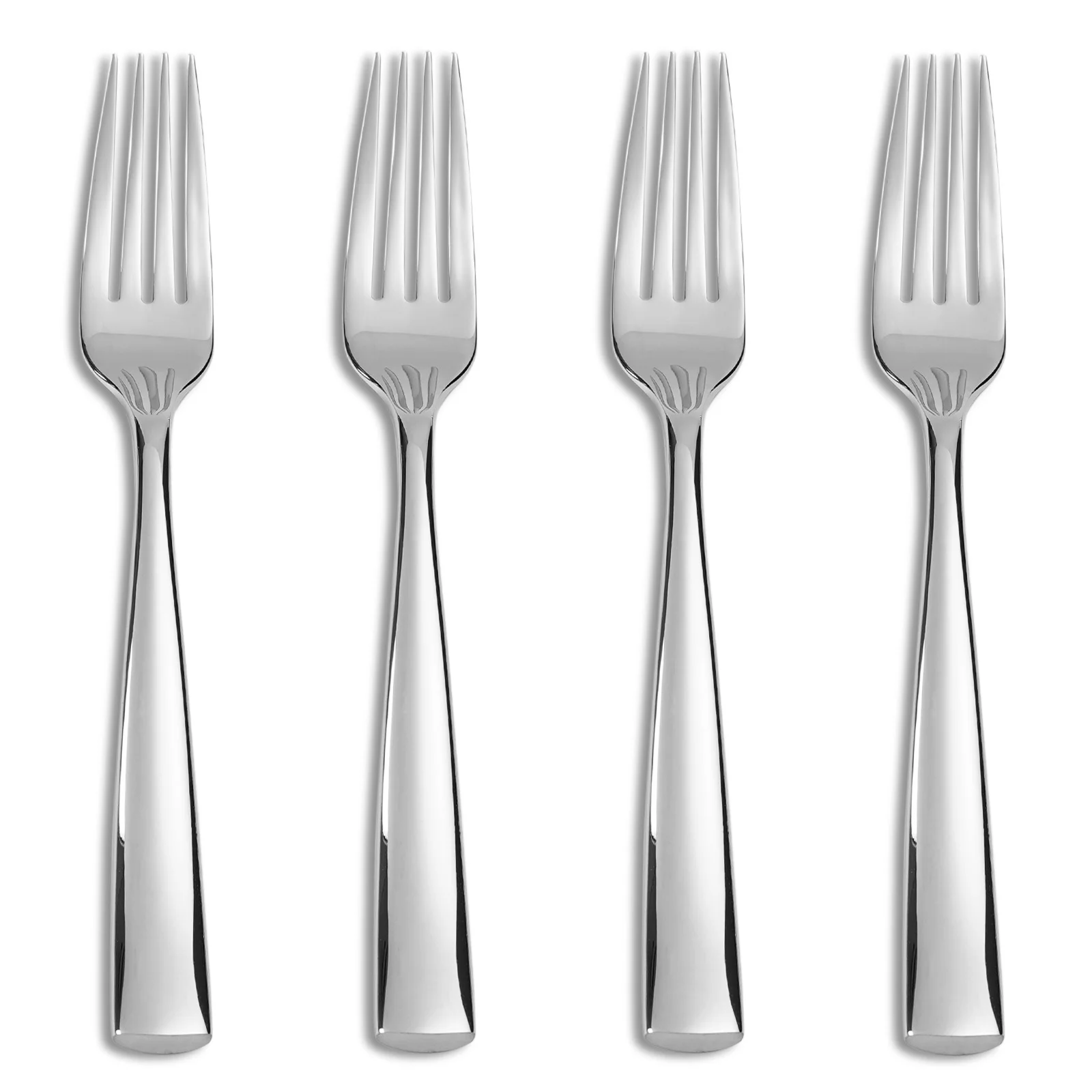 

4 упаковки обеденных вилок из нержавеющей стали, эргономичный дизайн, зеркальная отделка, устойчивая к ржавчине, можно мыть в посудомоечной машине, столовые приборы, столовые приборы, столовые приборы