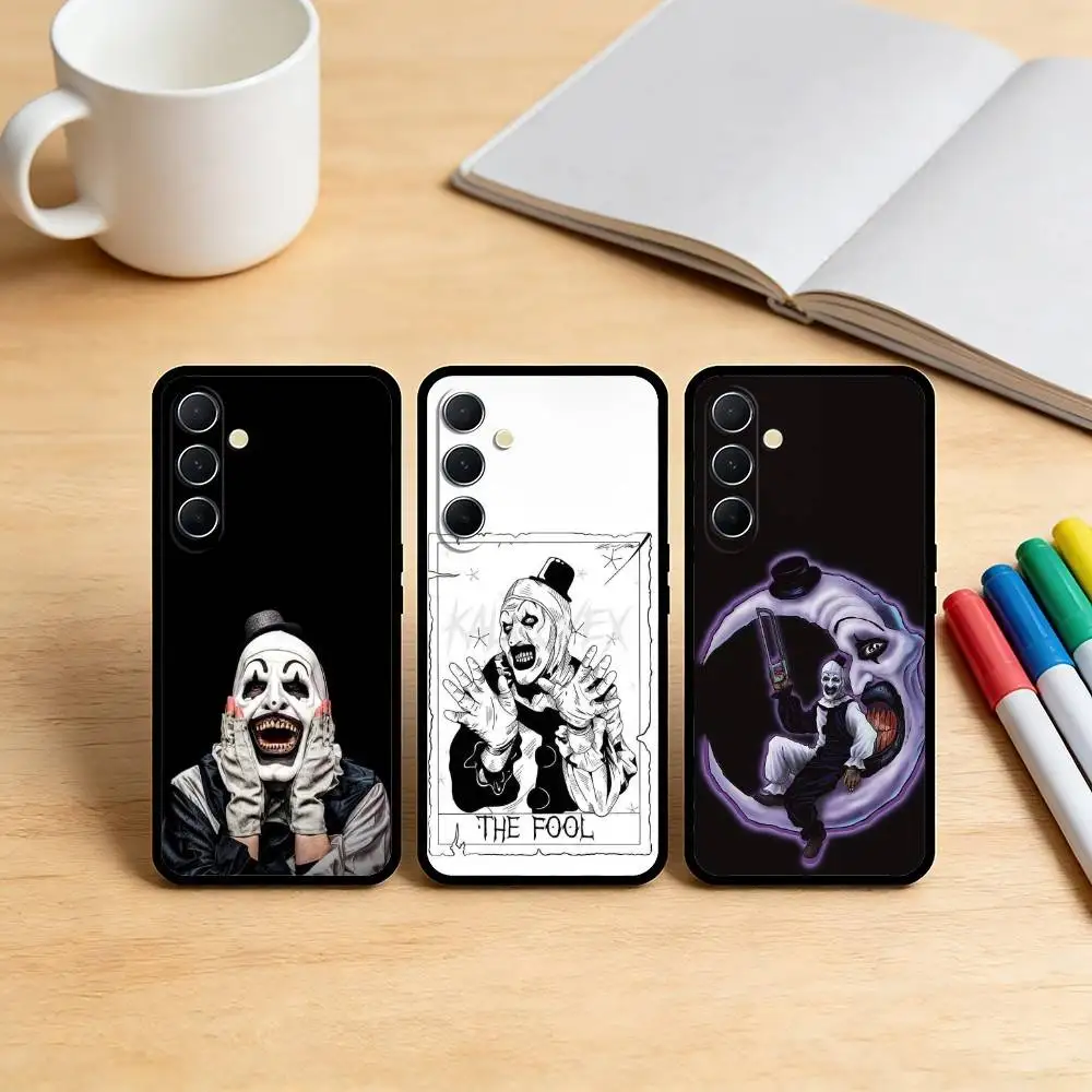 AAA The-Clowns-horrors-T-Terrifier Phone Case For Samsung S25,S24,S21,S22,S23,S30,Ultra,S20,Plus,Fe,Note,10,9,5G Black Cover