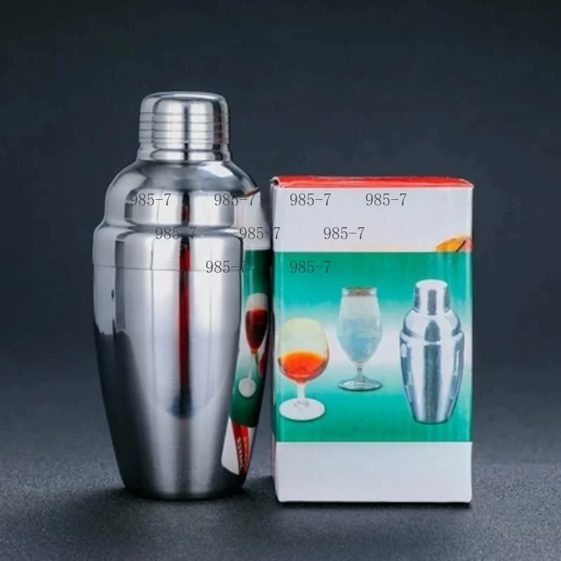 Three-section stainless steel cocktail shaker, bar counter tool, classic Japanese style shaker cup