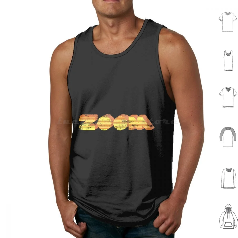 Zoom Tank Tops Print Cotton Zoom Tv Kids 70S 19702 Retro Throwback Sesame Street