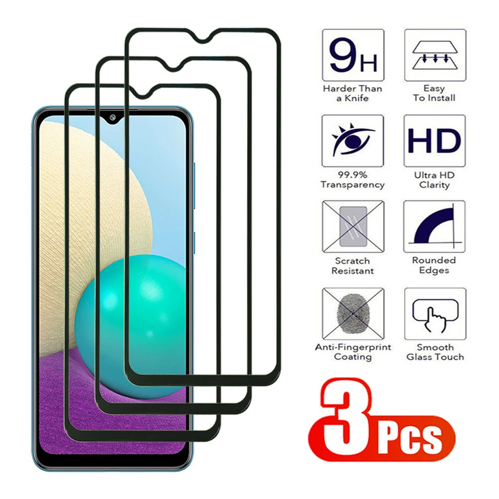 3 sztuki szkła hartowanego do Samsung Galaxy A01 A02 A04 A05 M04 4G Screen Protective Note 10 S10 S10e Lite A02S A04S A05S glass Film