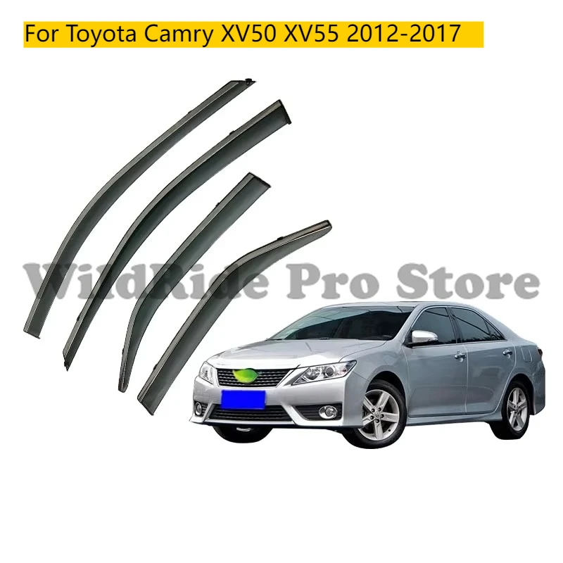 

Car Accessories for Toyota Camry XV50 XV55 2012-2017 Door Side Window Vent Visor Wind Deflector Weather Rain Guard Shields