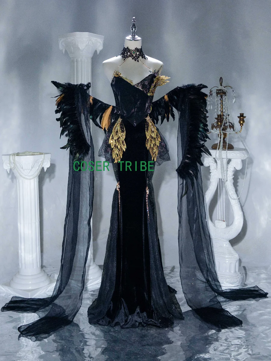 Path To Nowhere Raven Voices Are Surging Gown Cosplay Costume Cos Game Anime Party Uniform Hallowen Play Role Clothes Clothing