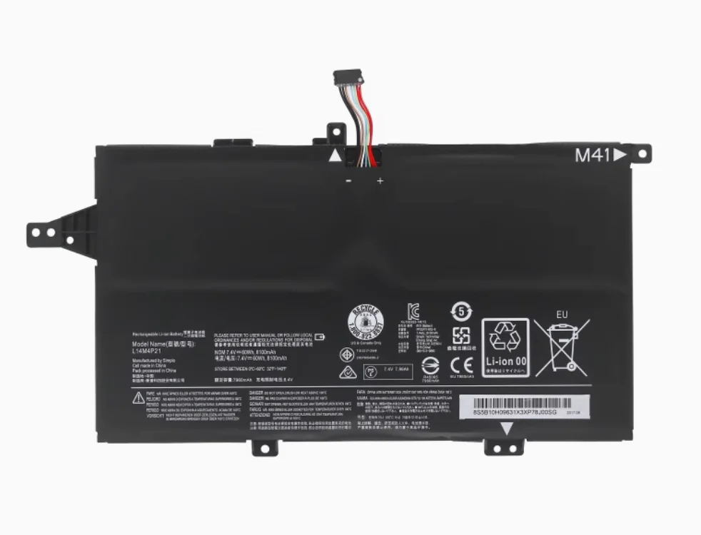 New Battery for Lenovo K41-70-80 M41-70-80 L14S4P21 L14M4P21 L14M3P22