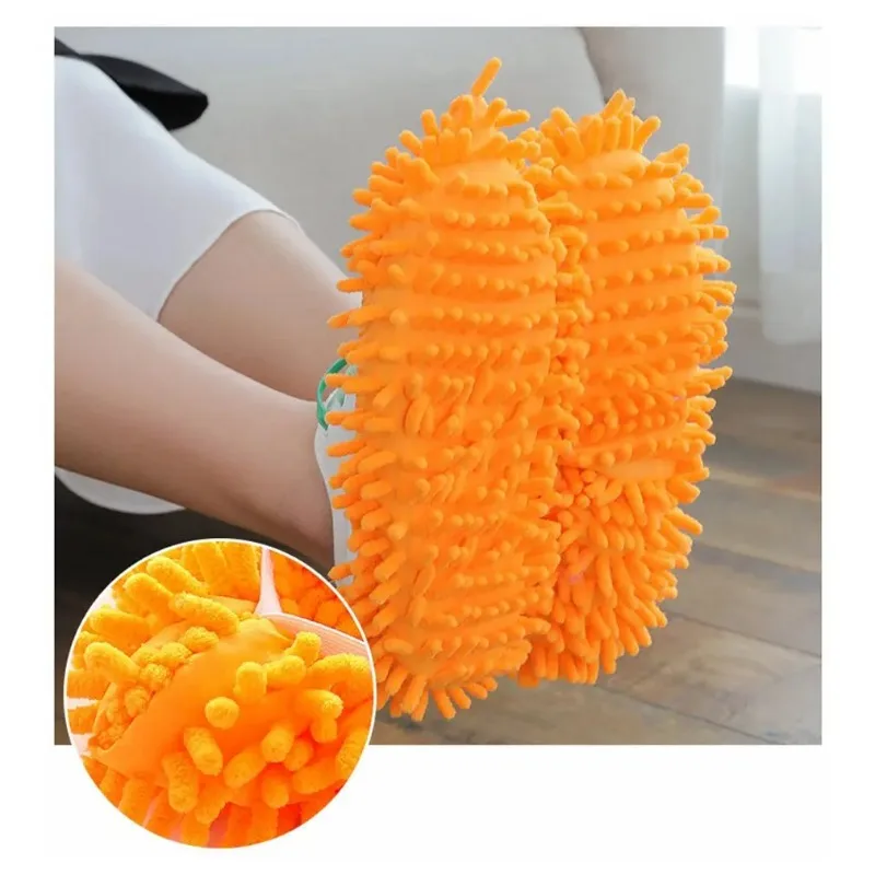 Multi-Function Home Dust Cleaner Mop Rag Slippers Shoes Cover Soft Removable Washable Floor Clean Slippers For Woman Men