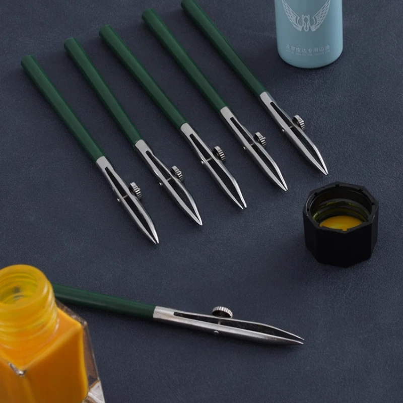 

1pcs Duck Bill Suitable for painting leather edges Handmade DIY Leather craft Tool Edge Oil Painting Pen Top Edge Dye Applicator