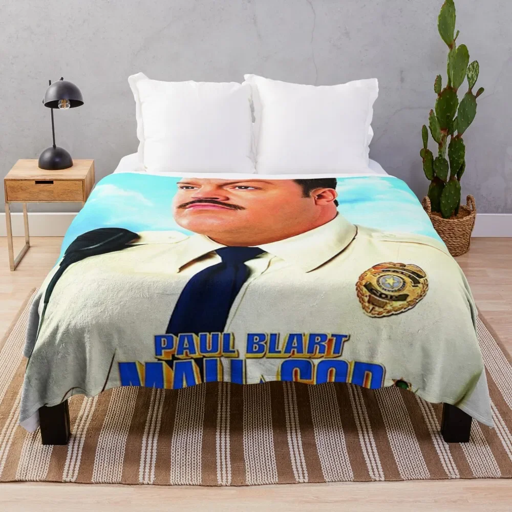 

Paul Blart Mall Cop Throw Blanket Decorative Sofa bed plaid Stuffeds Beautifuls Blankets