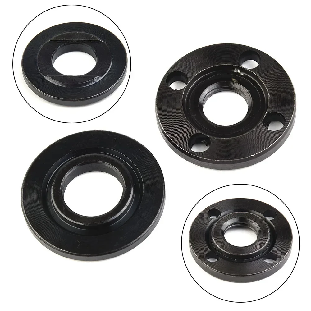 2pcs Thread Angle Grinder Inner Outer Flange Nut Set Tools Metal Pressure Plate Nut Replacement For Angle Grinder Sander