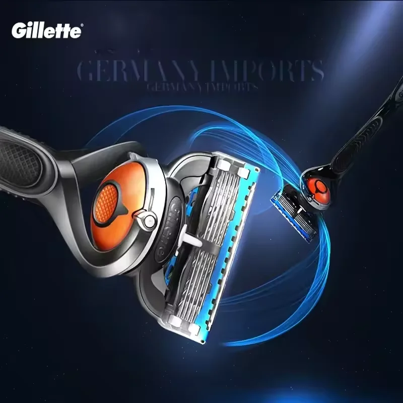 ماكينة حلاقة جيليت فيوجن بروجلايد للرجال، ماكينة حلاقة جيليت، ماكينة حلاقة، شفرة من الفولاذ المقاوم للصدأ مكونة من 5 طبقات وشفرة سوالف رقيقة من طبقتين