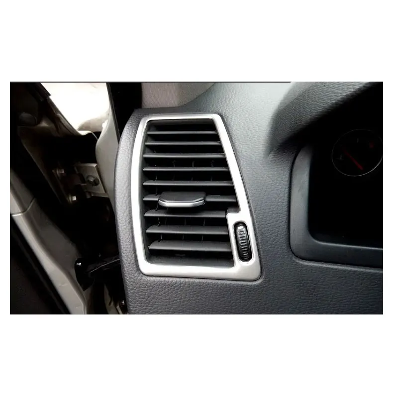 Stainless Steel Car Front Air Conditioning Vent AC Outlet Cover Trim Fit For Volvo XC90 2002 2003 2004 2005 2006 2007 -2014