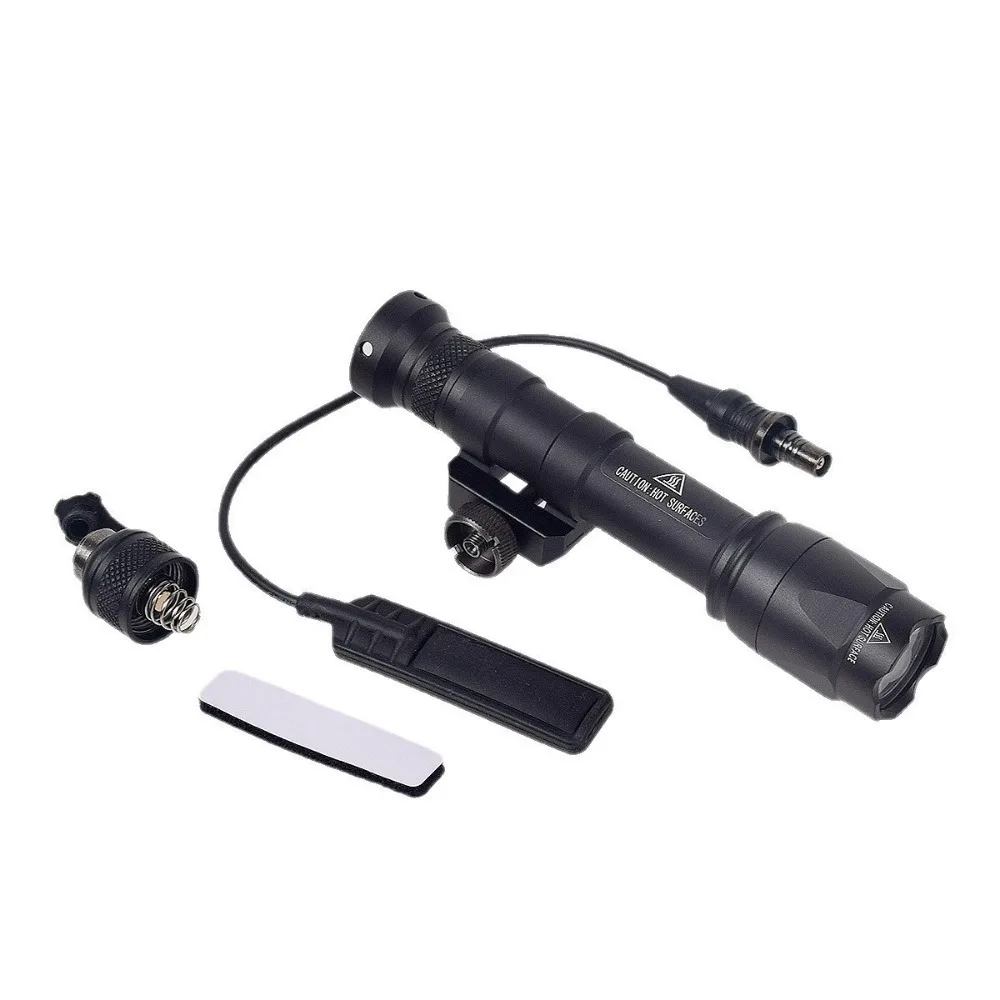 M600C M300A Tactical Scout Light AR15 Rifle Strobe Function LED Flashlight Weapon Gun Light with Pressure Switch Fit 20mm Rail