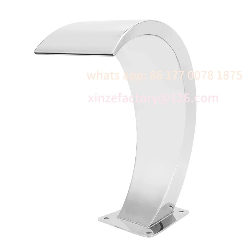 

Customizable Steel Arc Design G1 Internal Thread Swimming Pool FountaArc Waterfall Fountain Pool Waterfall Faucet 304 Stainless