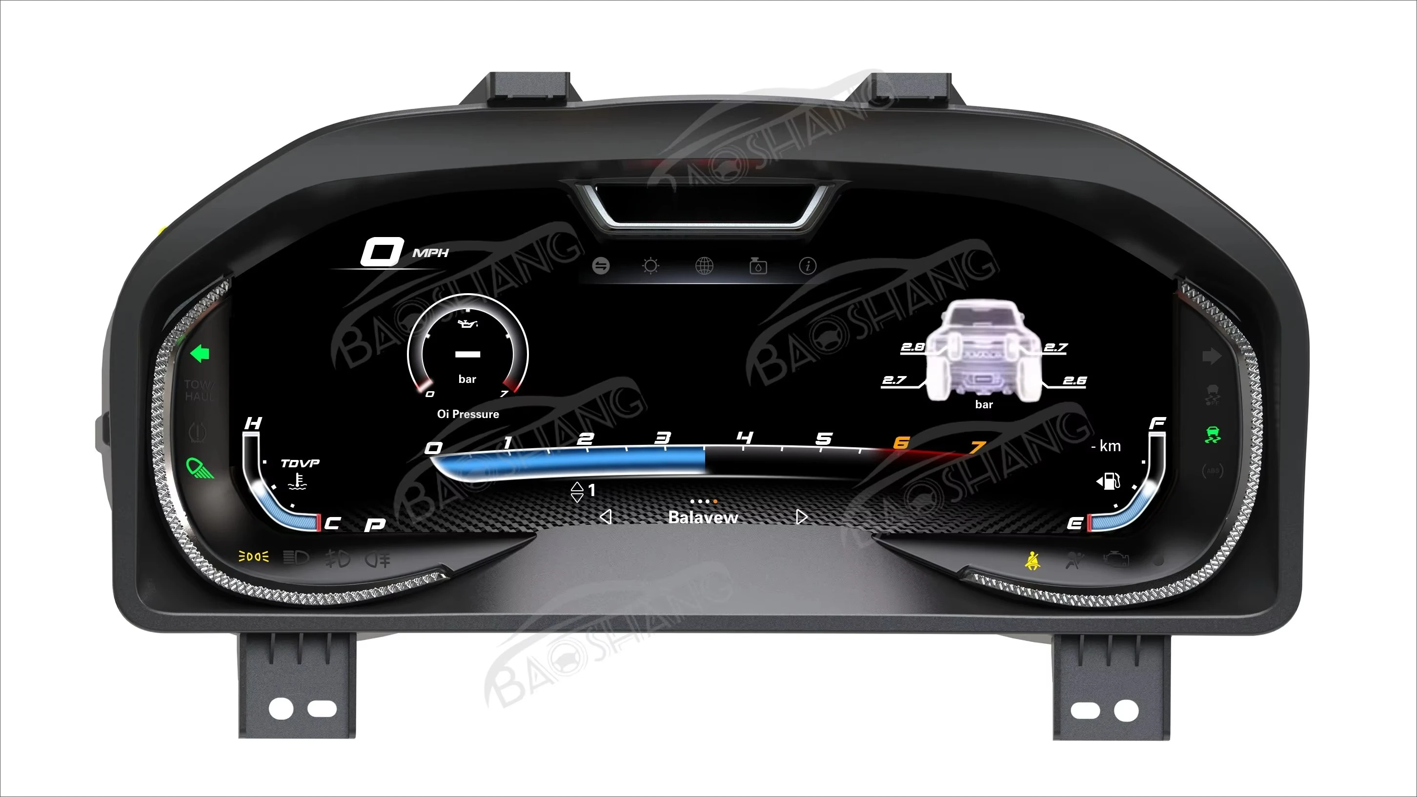 Panel Instrumen Digital 12.3 Inci untuk Ram 2013-2018 GPS Navi LCD Dashboard Mobil Speedometer LCD Pemutar Multimedia