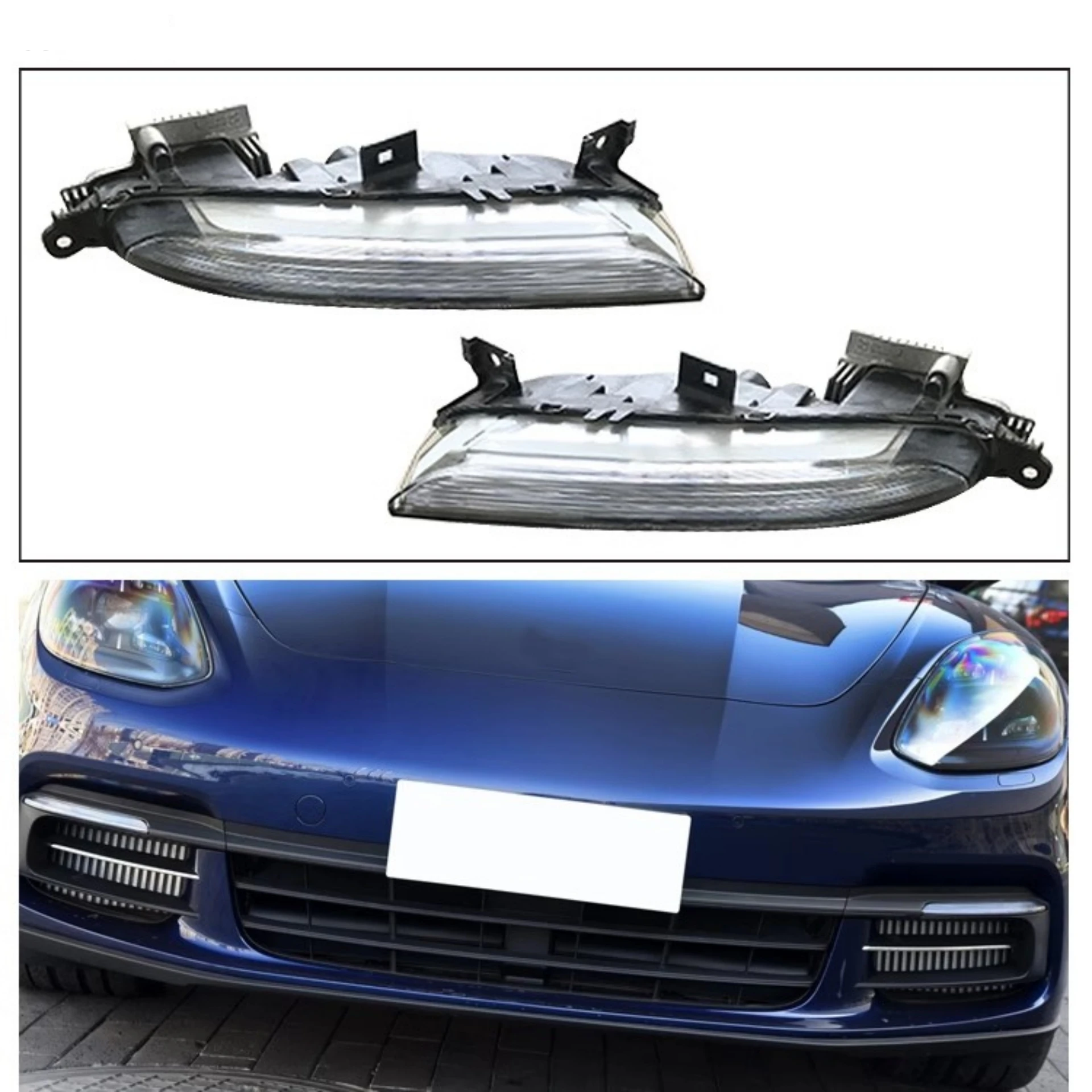 Body Kit Daytime Running Light for Porsche Panamera 2018 Front Bumper Light Car Accessories