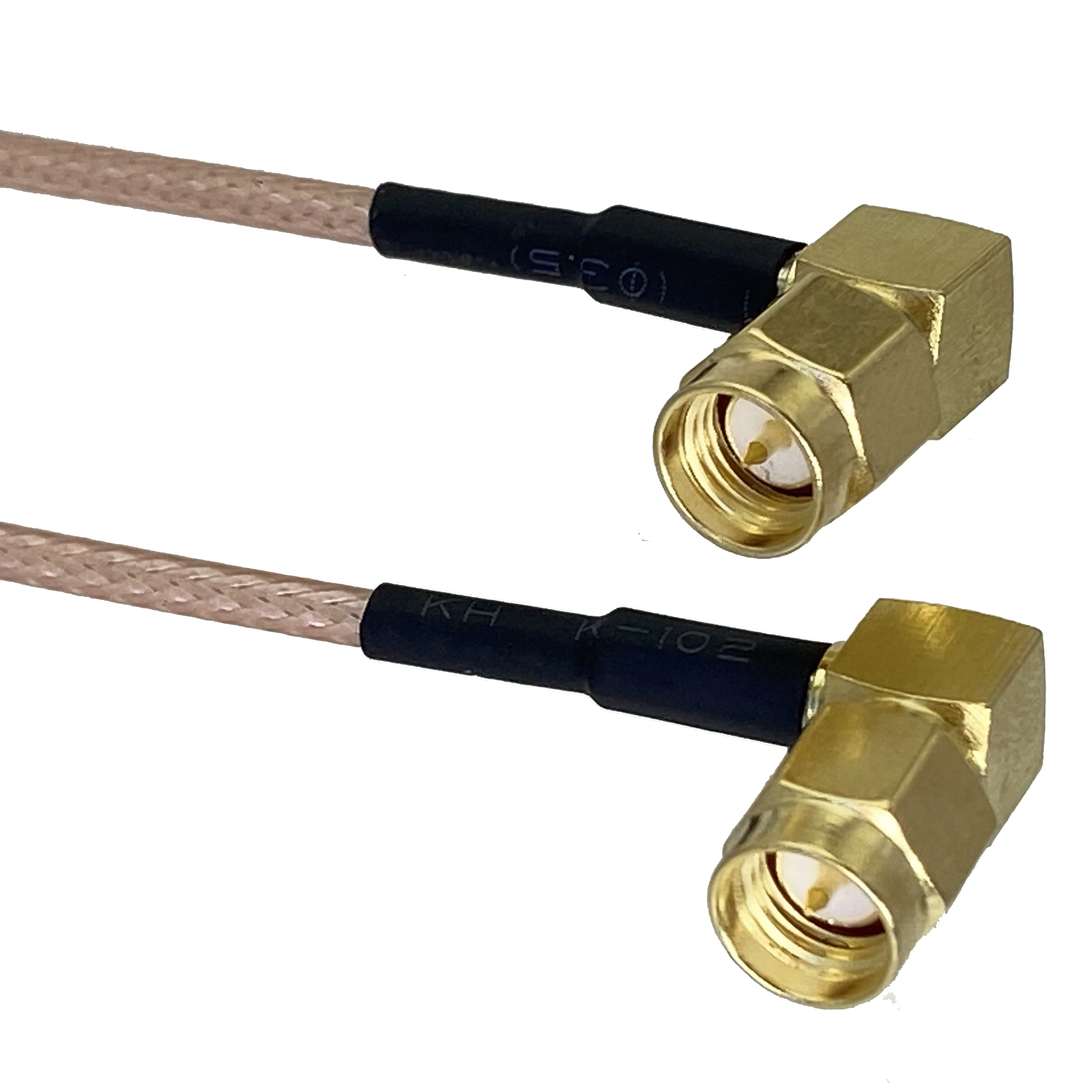 SMA Male Right Angle to SMA Male Right Angle Extension RG316 Coaxial Cable Jumper for Signal Transmission