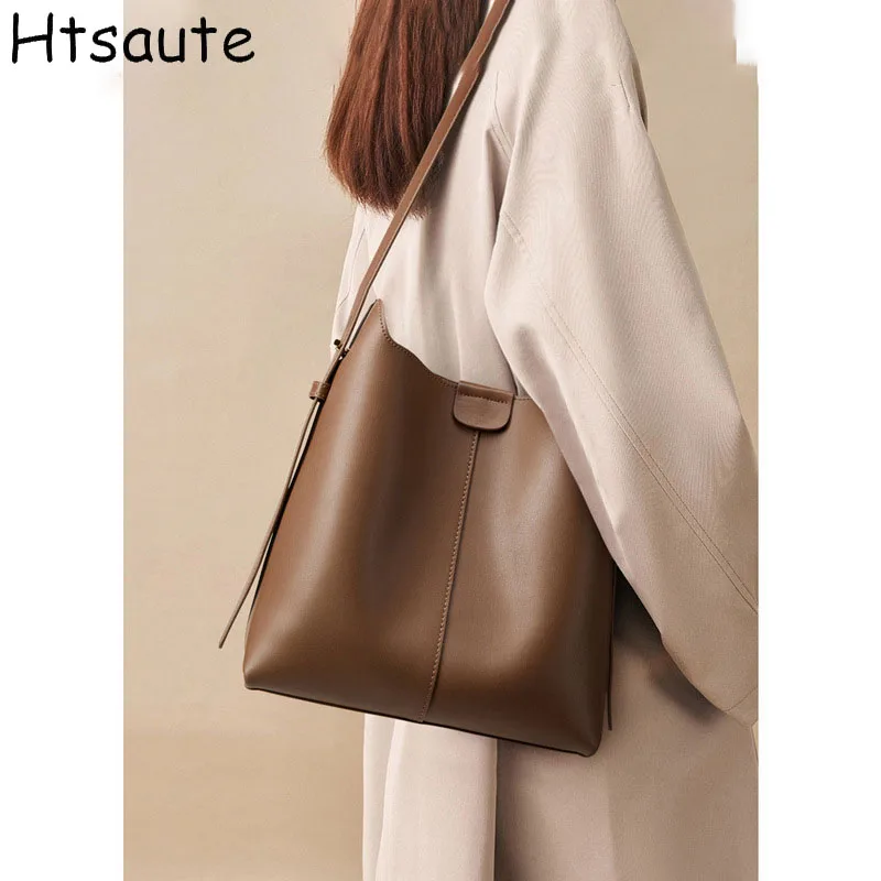 

PU Leather tote bags Women Handbag Luxury Designer Buckets Brand Trend Crossbody Bag Females Buckets hombre top-handle bags