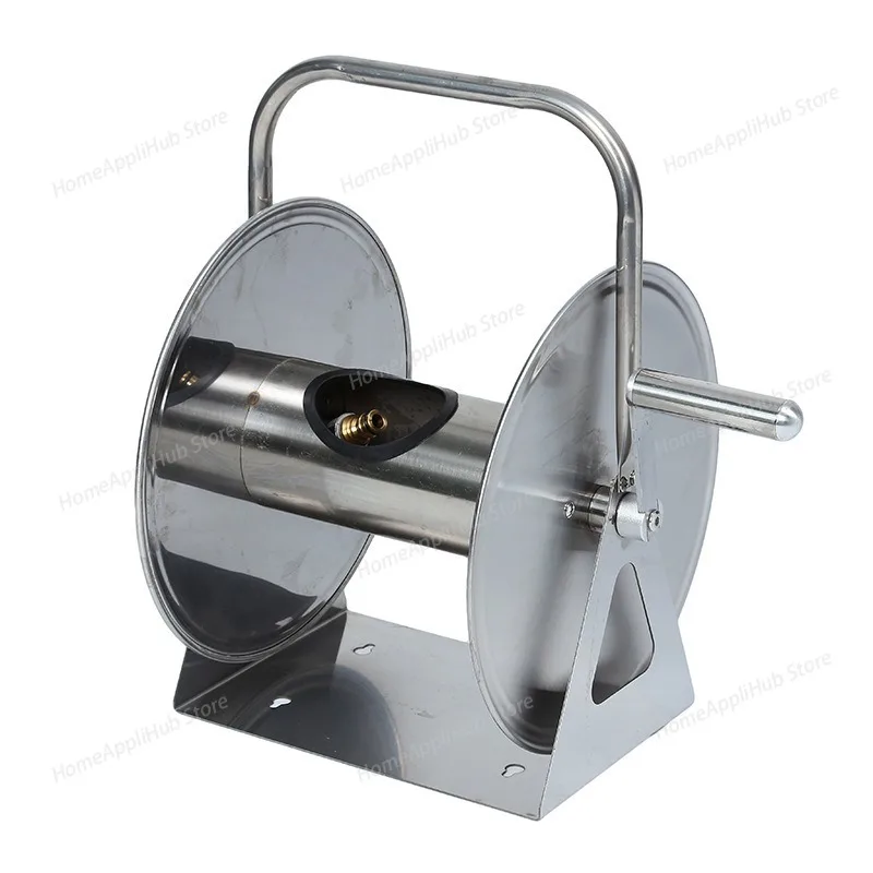 

Стеллаж для хранения водопроводных труб из нержавеющей стали для полива цветов и мойки автомобилей, подвесная автоматическая катушка для труб, намотка сельских водопроводных труб