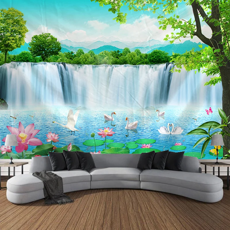 

Natural Scenery, Alpine Trees, Rivers And Waterfalls, Tapestries, Art Decoration, Carpet Curtains, Hanging Homes, Living Rooms,