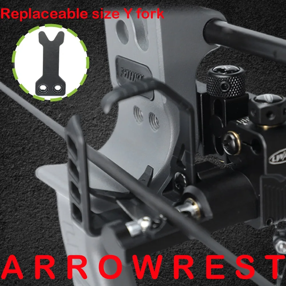 Compound Bow Drop Away Arrow Rest Micro Adjustable Horizontal Vertical Adjustable High Speed 2 Style Y-Fork Bow Shooting Hunting