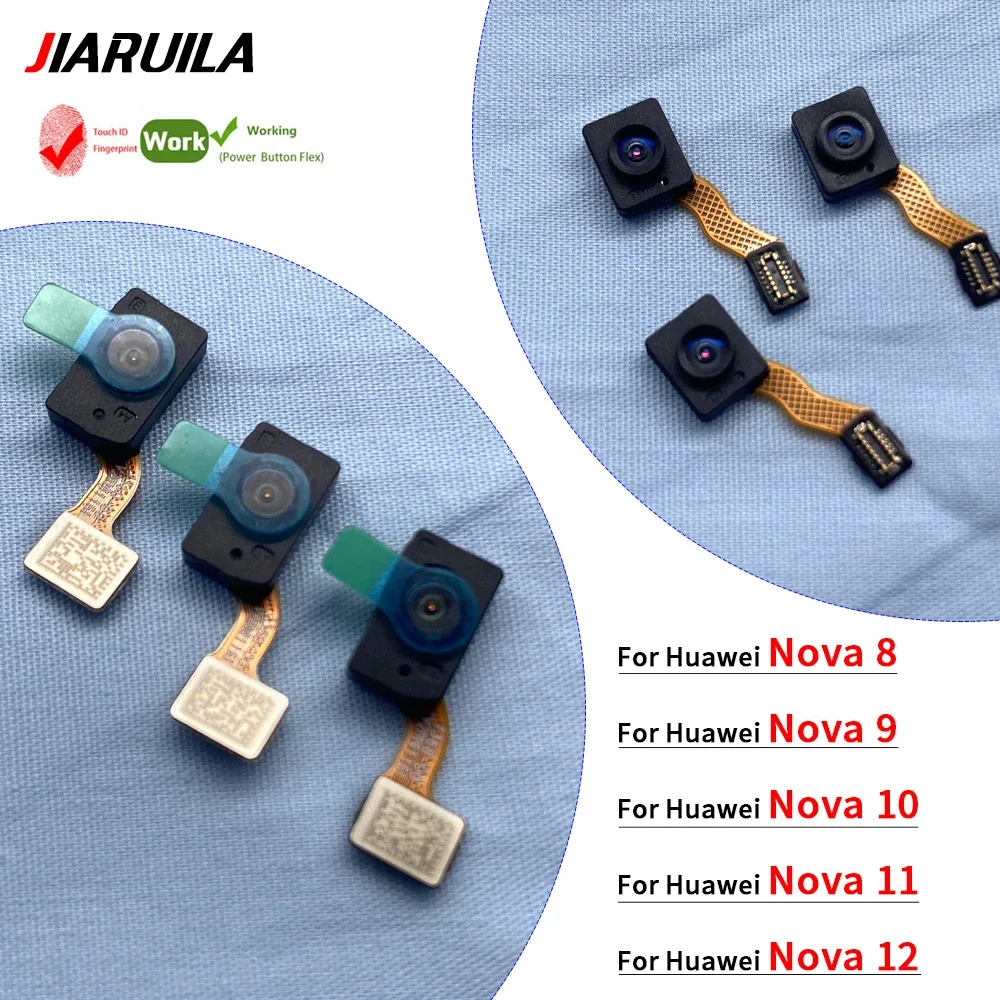 10 PCS Fingerprint Sensor Home Return Key Menu Button Flex Ribbon Cable For Huawei Nova 8/8 Pro/8 Se/9/9 Pro/10/10 Pro/11/11 Pro