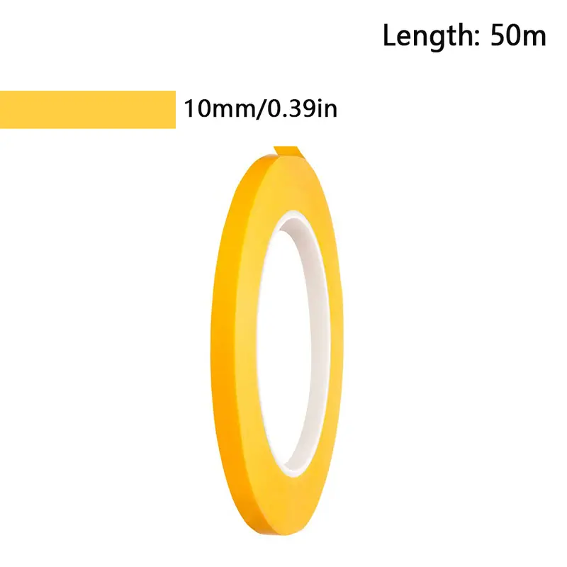 1Rolls 18-50m Model Masking Tape DIY Yellow Masking Tape Width 2/3/6/8/10/12/18/30/50mm - Image 14