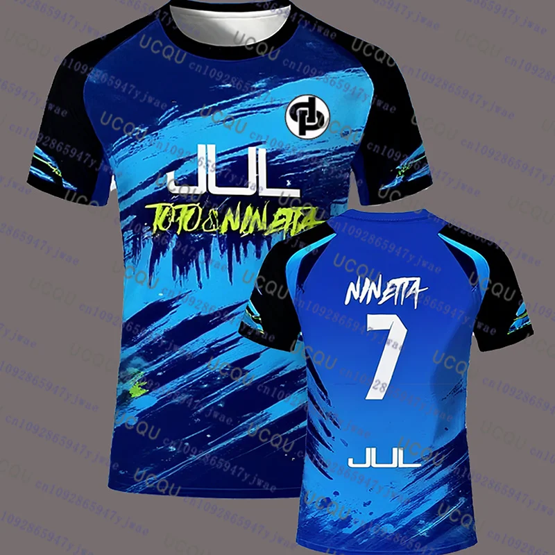 تي شيرت جديد رائج البيع لعام 2025 تي شيرت توتو و نينيتا بريري للتدريب على اللياقة البدنية سريع الجفاف في الهواء الطلق للأطفال والكبار #5