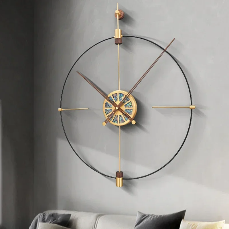 Spanish Luxury Wall Clock Minimalist Aesthetic Large Modern Living RoomOutdoor Silent Clocks Office Nordic Bedroom Decoration