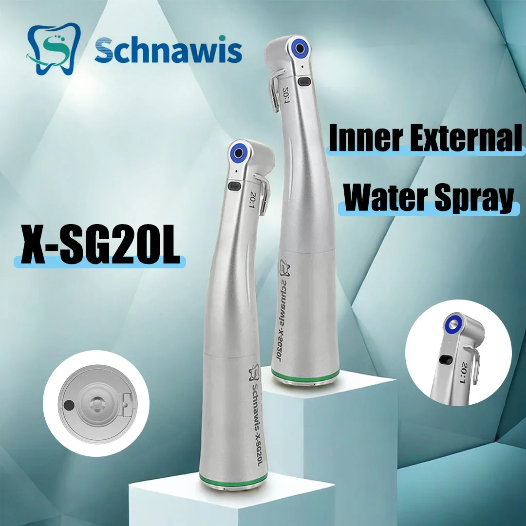 Dental Implant Motor Handpiece 20:1 Detachable Irrigation System Inner External Water Spray Against Contra Angle Handpiece Fiber