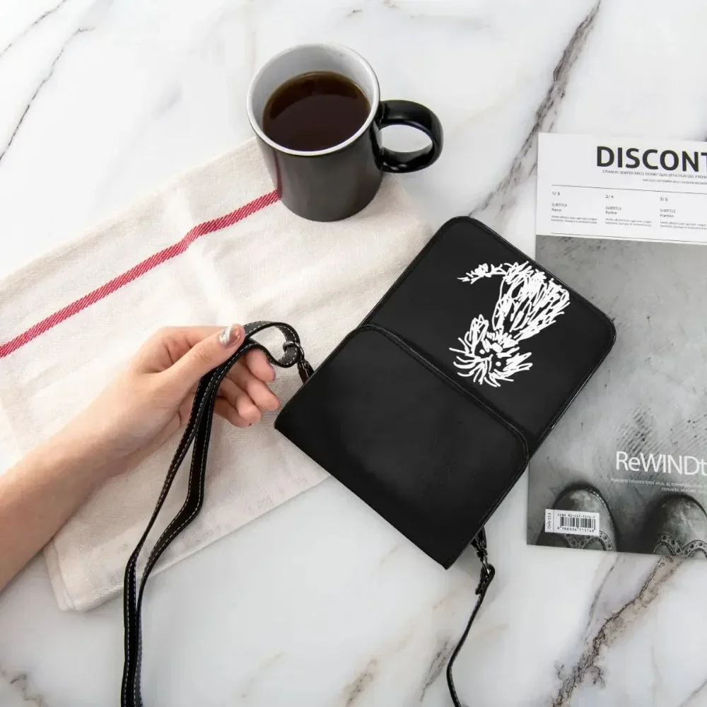 مضحك الكلب الكتابة على الجدران حقيبة كتف الحيوان لطيف قابلة لإعادة الاستخدام الجلود في الهواء الطلق حقيبة الهاتف المحمول حقائب السائبة الإناث