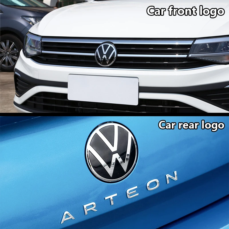 140mm Auto-Front-Emblem, 122mm Heckkofferraum-Emblem, Kühlergrill-Abdeckungslogo und Zubehör für VW Golf 8, Auto-Modifikations-Upgrade-Zubehör – Detail 4