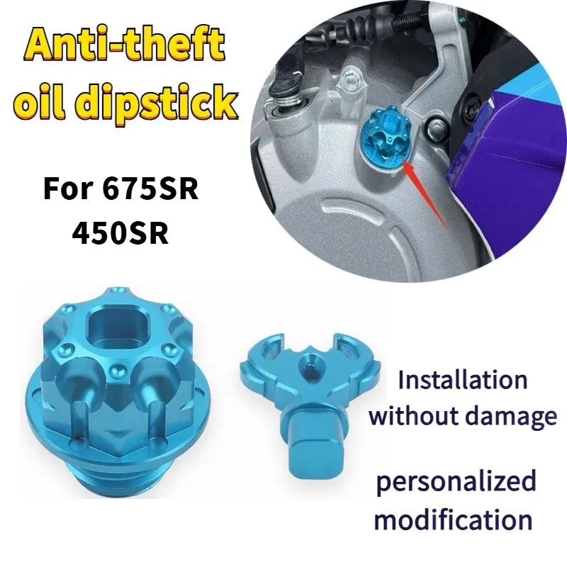 

Motorcycle Anti theft Engine Oil Filler Cap Plug Cover For CFMOTO 675 675SR 675SR-R 450sr 450srs 675nk 450nk Oil Dipstick