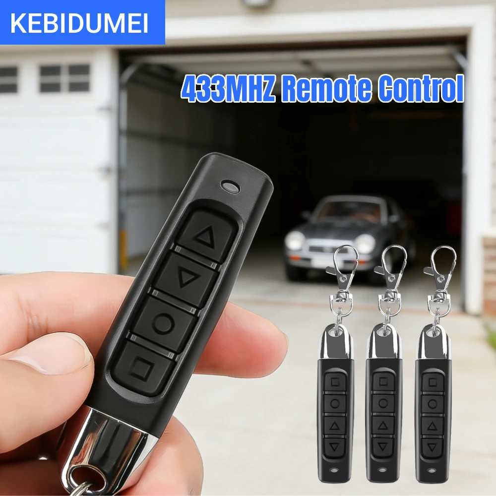 KEBIDUMEI 1/5PCS 433MHZ Remote Control Garage Gate Door Opener Remote Control 433.92mhz Duplicator Clone Code Car Key