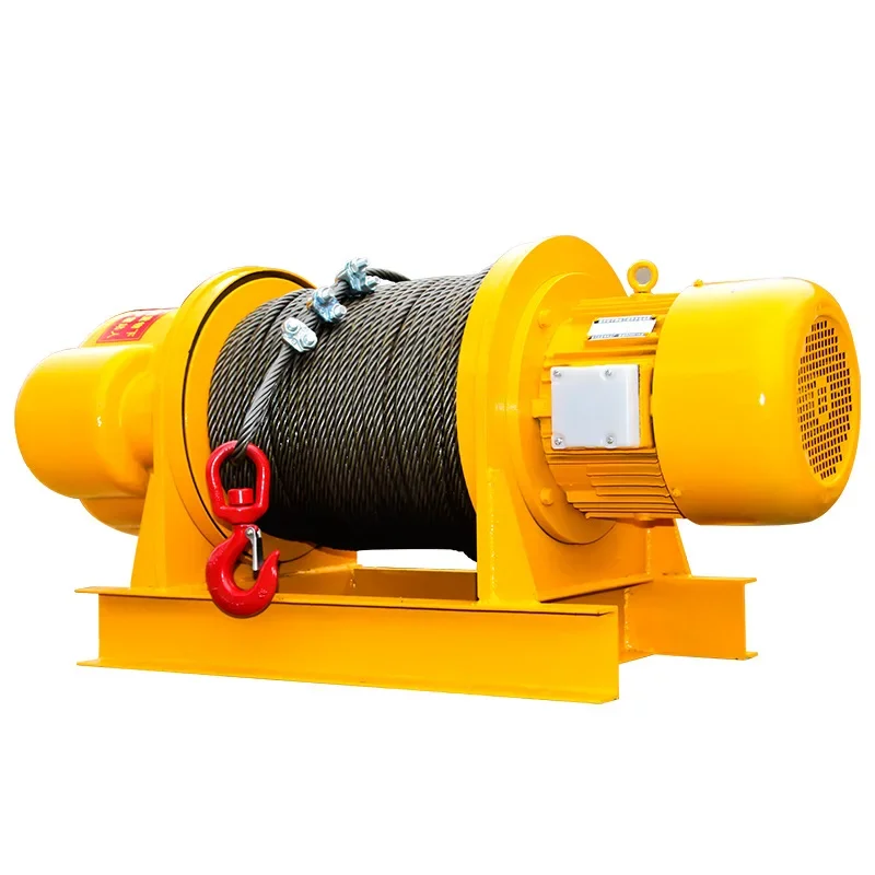 New 1Ton 2Ton 3Ton 5Ton Electric Wire Rope Winch 220v 380v 30m To 100m Mini Portable Electric Hoist