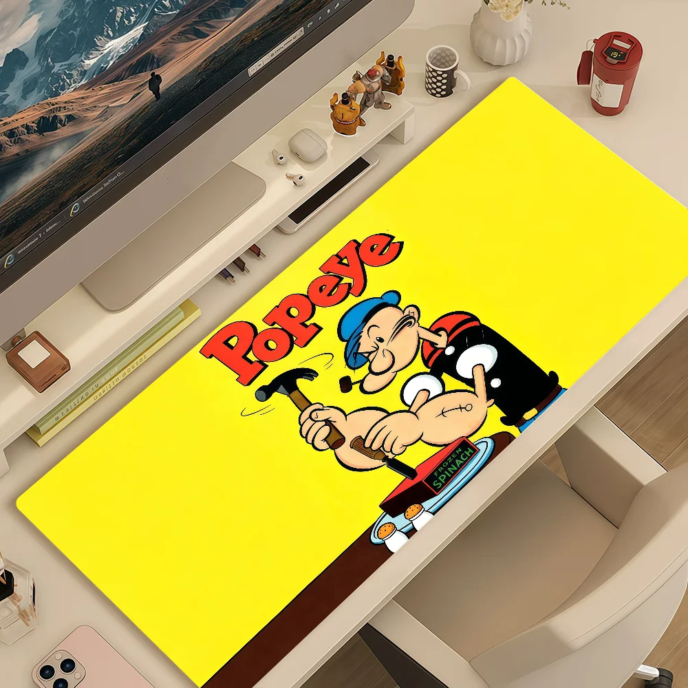 Mouse Pad MousePad Non-slip Lockedge Office Student Gaming Thickened Large P-Popeye Writing Cartoon Pad Cushion