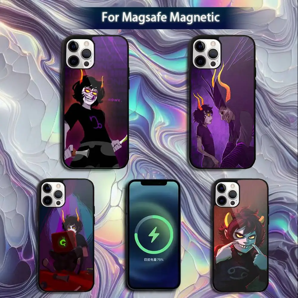

Comics H-Homestuck T-Trolls Phone Case For iPhone 16e,16,15,14,13,12,11,Plus,Pro,Max,Mini Magsafe Magnetic Wireless Charging