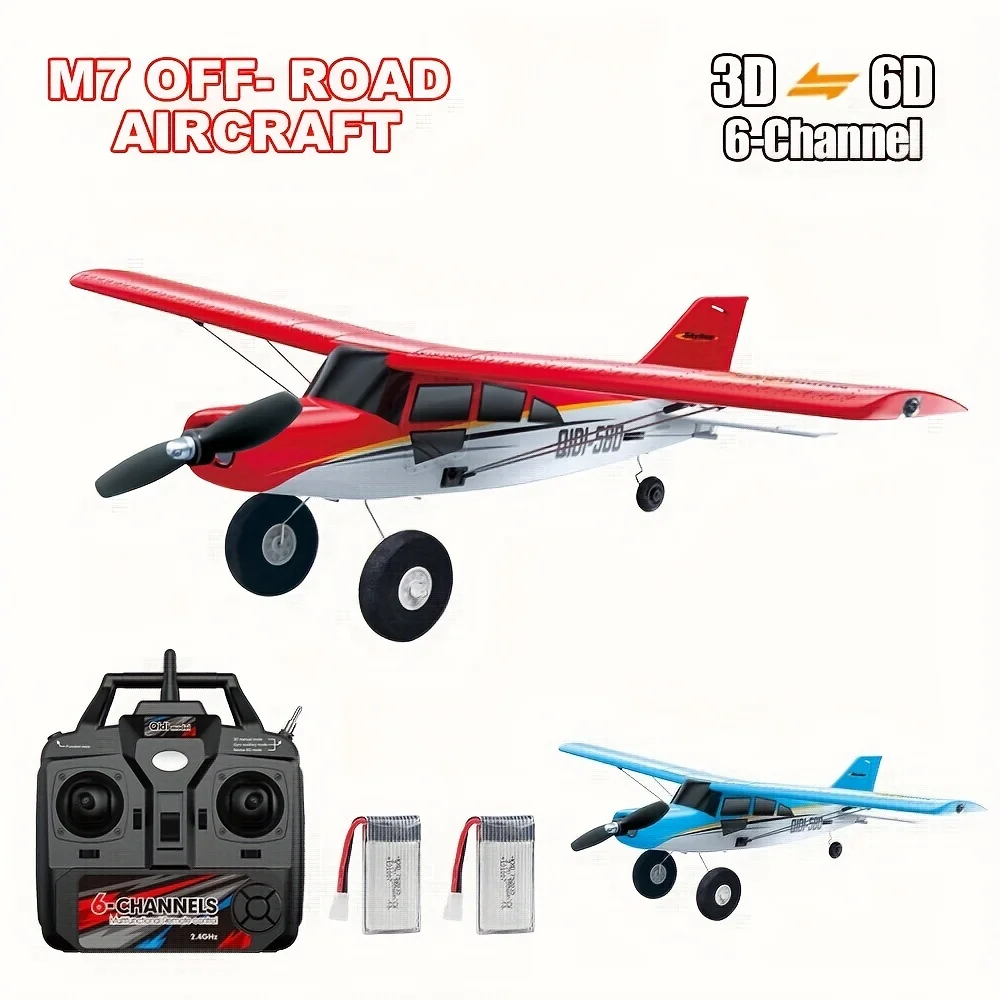 Qidi560 RC Plane Moore M7 Off-road 4CH Remote Control Airplane Brushless Fixed Wing Aircraft Model EPP Foam Toys for Children