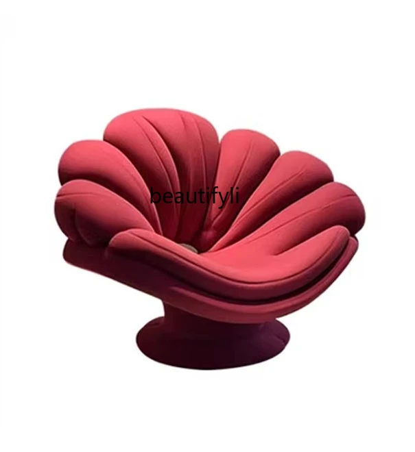 

Nordic Designer Creative Reception Leisure Chair Villa Living Room Negotiation Armchair Curved Petal Chair