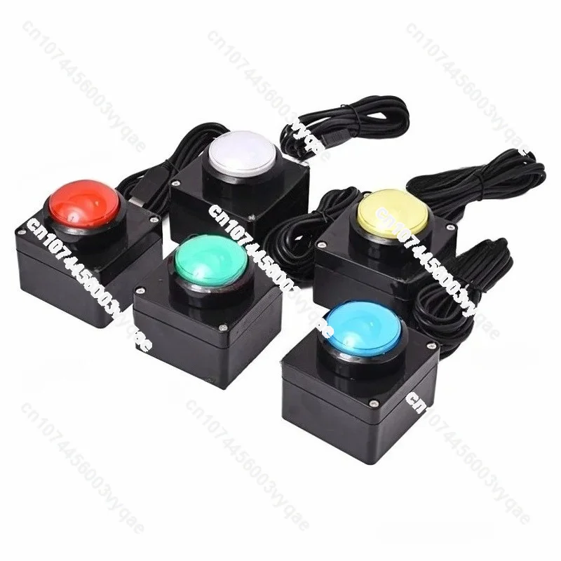 60mm USB Custom Button Wireless Remote Control Buzzer Wireless Lottery Computer Mouse Simulation Shortcut Keyboard