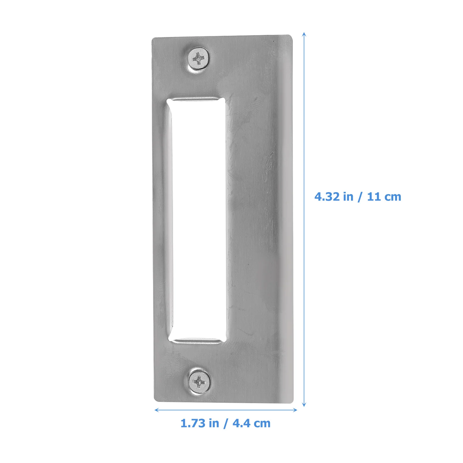 5 Pcs Guide Sheet Door Locks Reinforcement Plate Covers Extended Strike Stainless Steel Deadbolt Hole