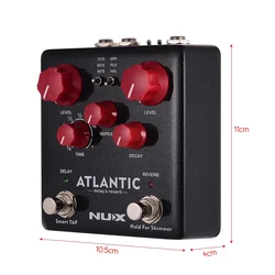 NUX NDR-5 VERDUGO ATLANTIC delay reverb guitar effect pedal switch pedal electric overload guitar instrument