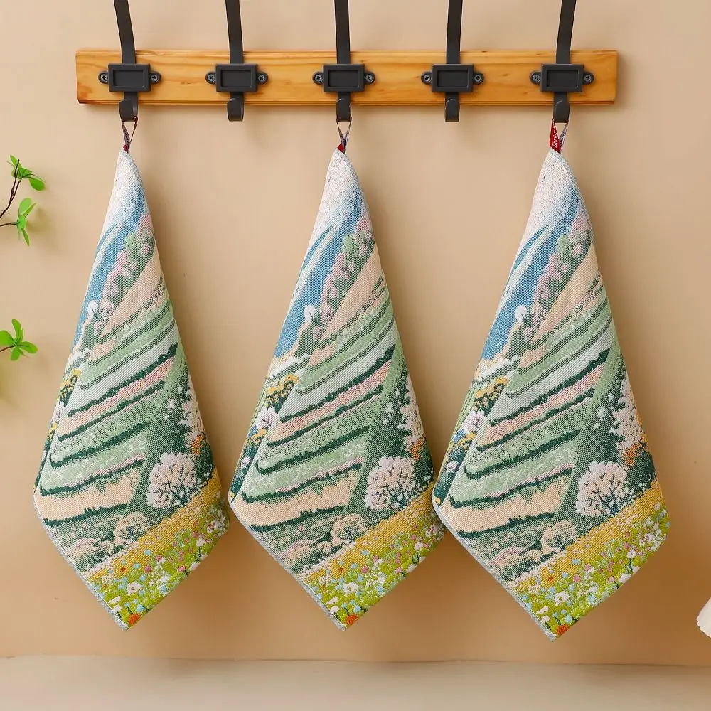 New 34x40cm Pure Cotton Face Towels 4 Layer Cotton Gauze Absorbent Kitchen Towel Decorative Soft Dish Cloth Home Restaurant