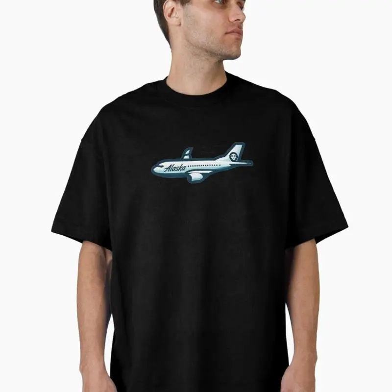 United Logo Alaska Airlines Oversized T-Shirt