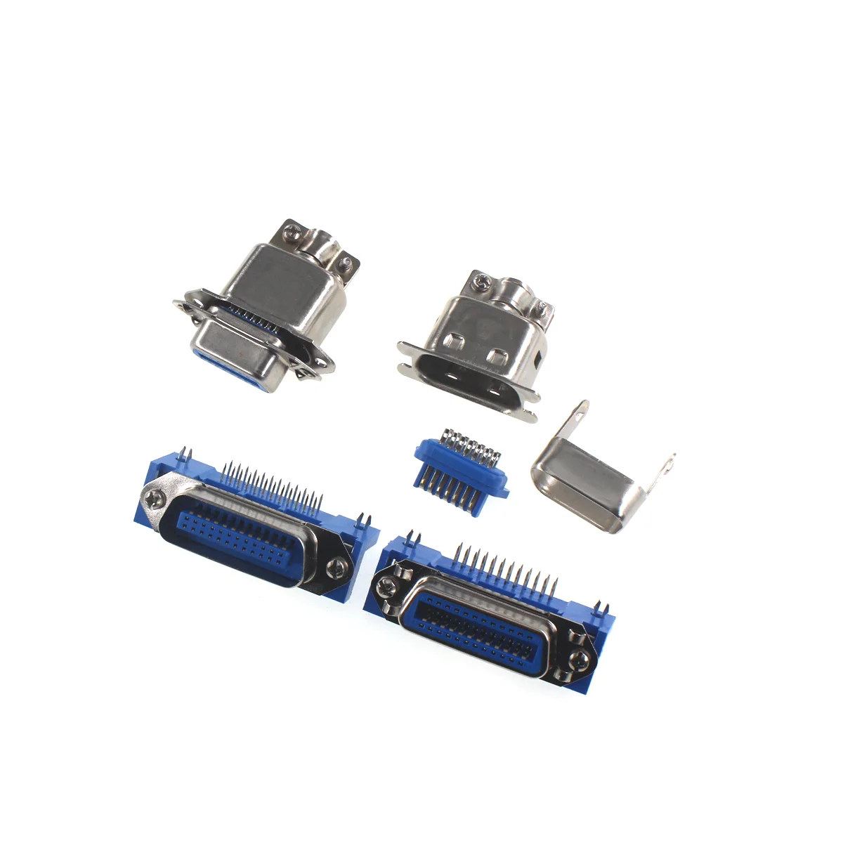 Male Female Centronics Connector 57 Series 14/24/36/50Pin 90 Degree PCB Mount DIP Type Printer Socket
