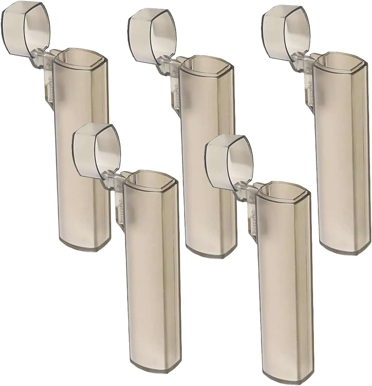 

5-Pack Mini Plastic Toothpick Holder Box, Portable Travel Case for Outdoor Camping Picnic