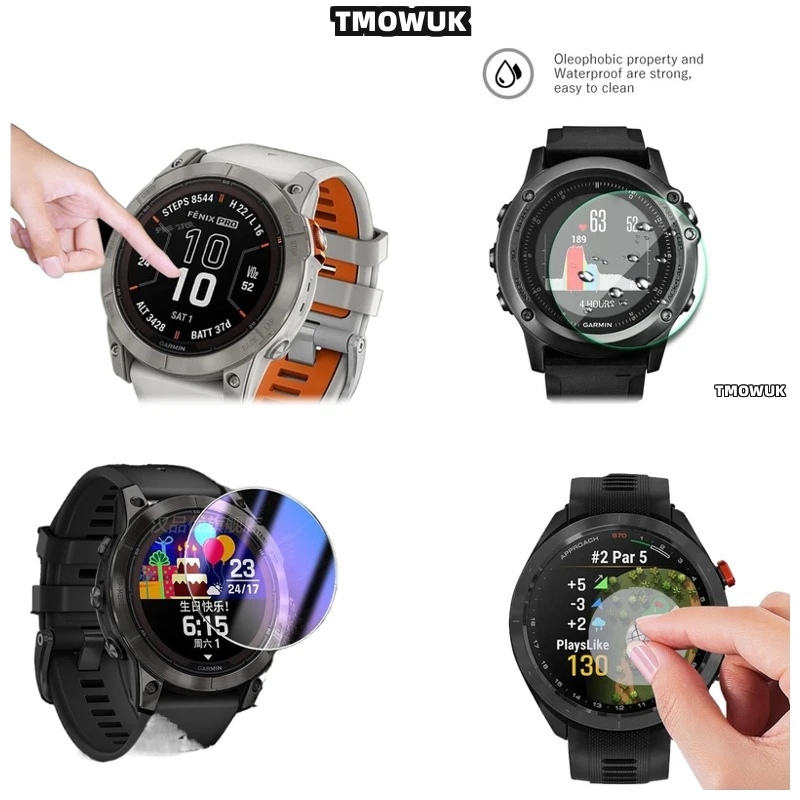 

For Garmin Fenix 7 7S 7X Pro Anti-Scratch HD 9H Hardness Tempered Glass Screen Protector Smart Watch Film