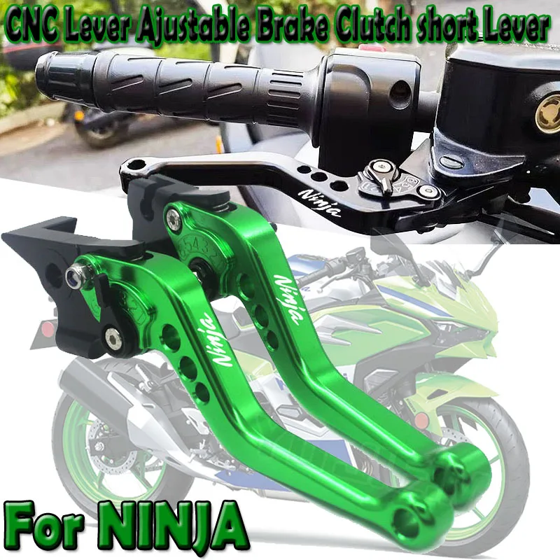 

Для мотоциклов NINJA Ninja 250 300 400 2008-2022 2023 2024 2025: Регулируемые короткие рычаги тормоза и сцепления